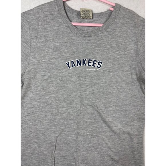 Yankees Gray Graphic Tee Soft Cotton Blend Casual Shirt M - Picture 5 of 11